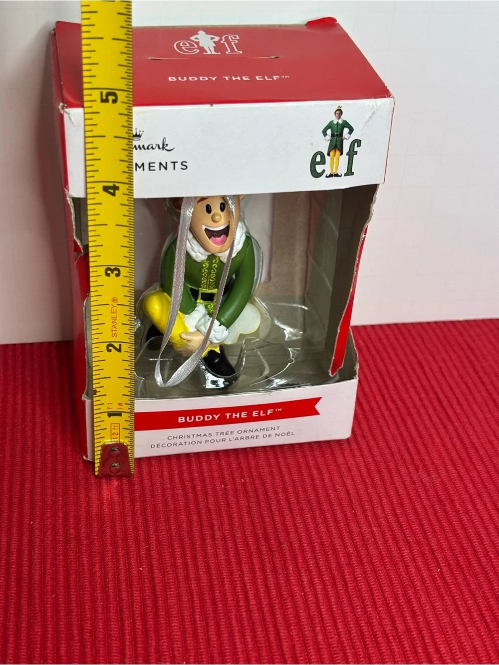 Hallmark Buddy the Elf Ornament in Green and Yellow